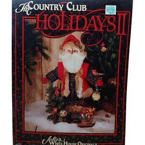 The Country Club Holidays II Santa Figure Kit Julies White House Originals Vinta